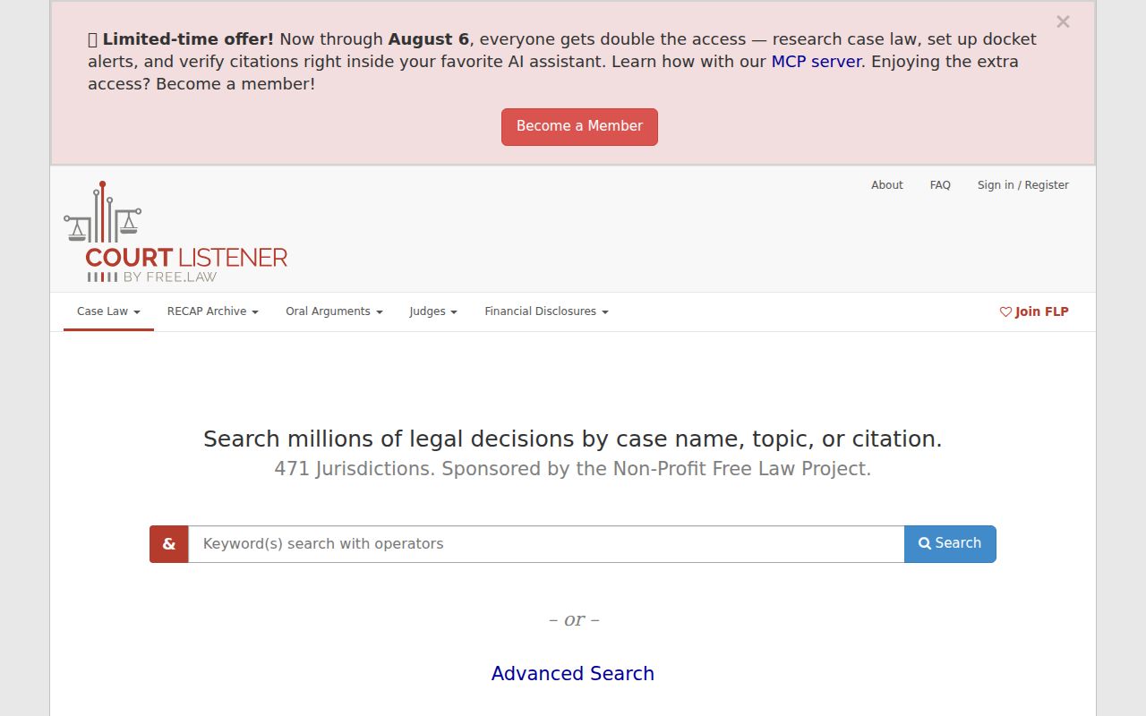 Windham County court records CourtListener federal opinion and docket metadata search
