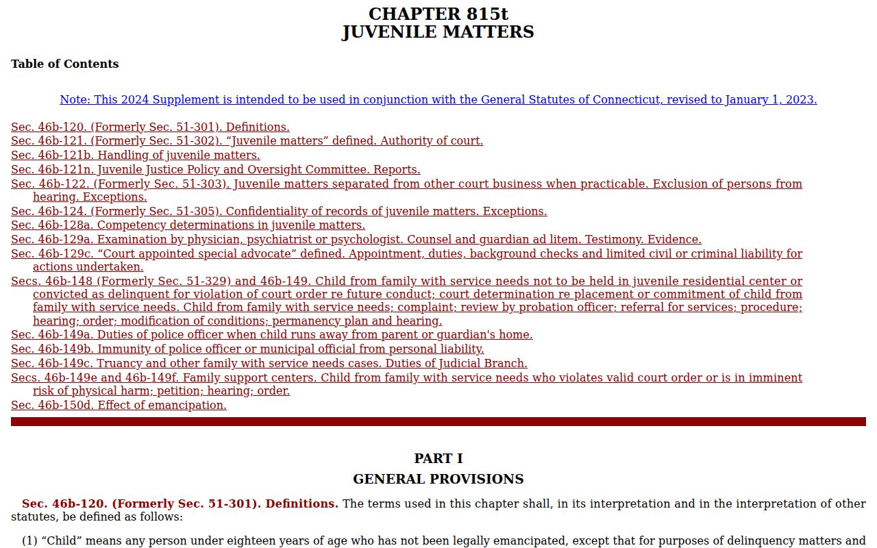 Windham County probate records juvenile matter confidentiality statute